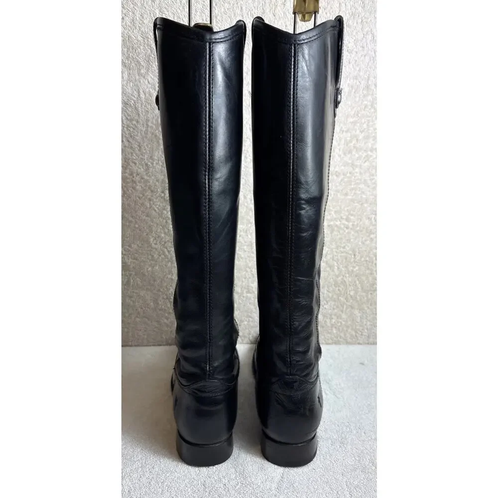 Frye Melissa Button #77167 Leather Equestrian Riding Biker Womens Boots 7.5 B